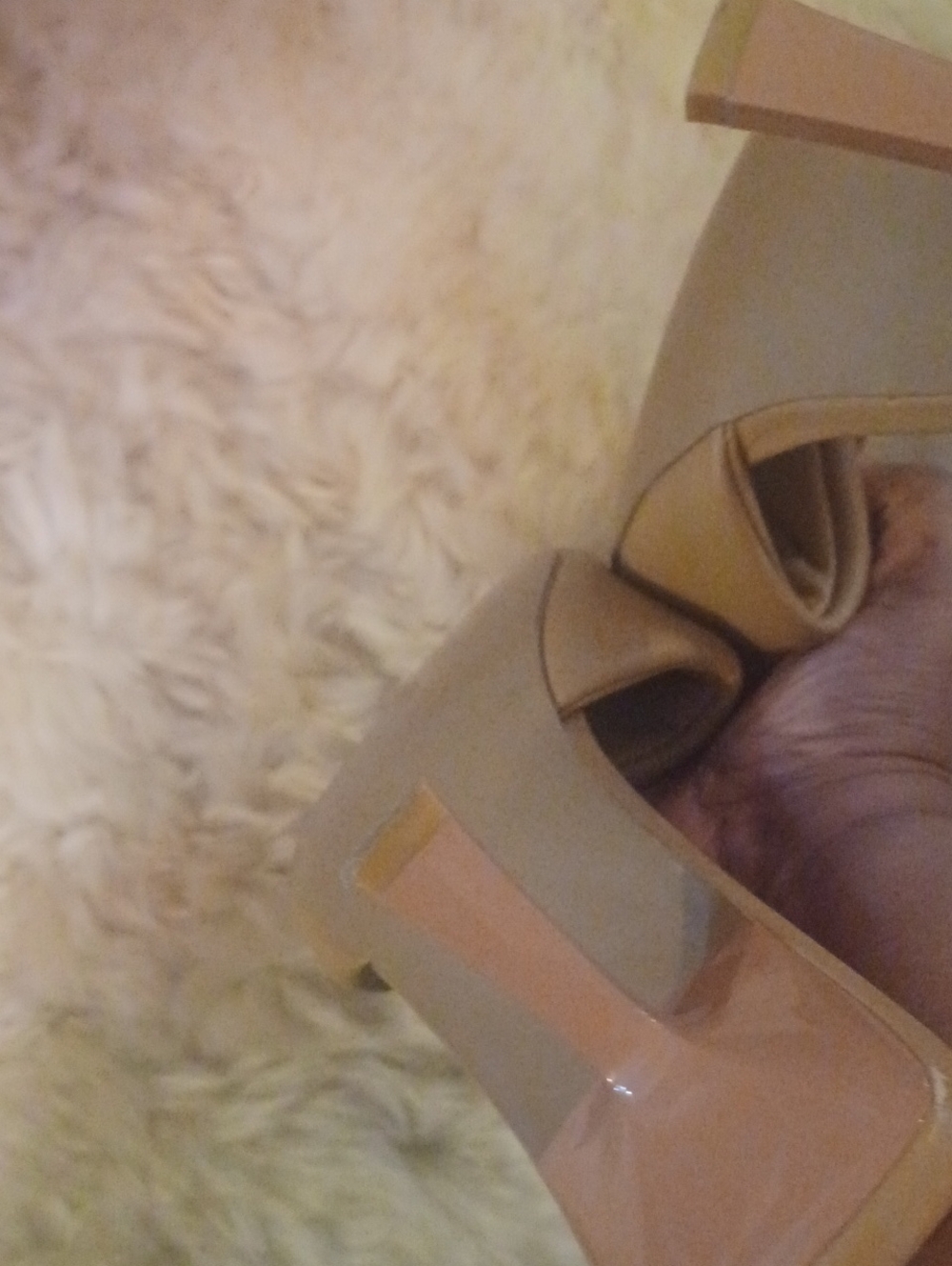 Steve Madden Nude Real Leather Pillow Padded Kitten Heel Mules Sz.9 - Picture 4 of 6